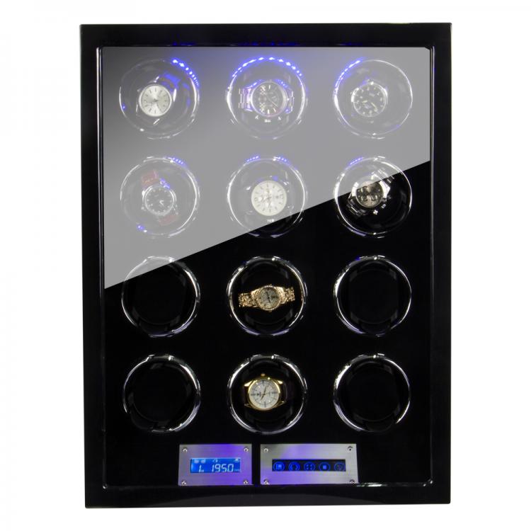 all in one place שעונים Watch Winder for 12 Automatic Watches with LCD LED Remote Control