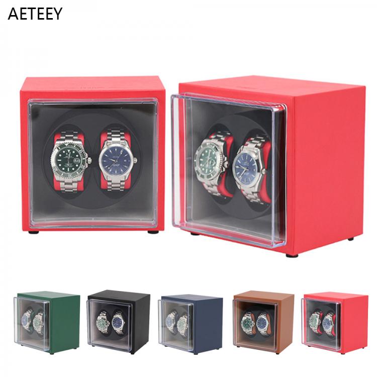 all in one place שעונים Watch Winder Mechanical Watch Shaker Automatic Watch Storage Box Top Chord Chain Box Shaker Watch Winder Case 1+1 Wooden Boxes