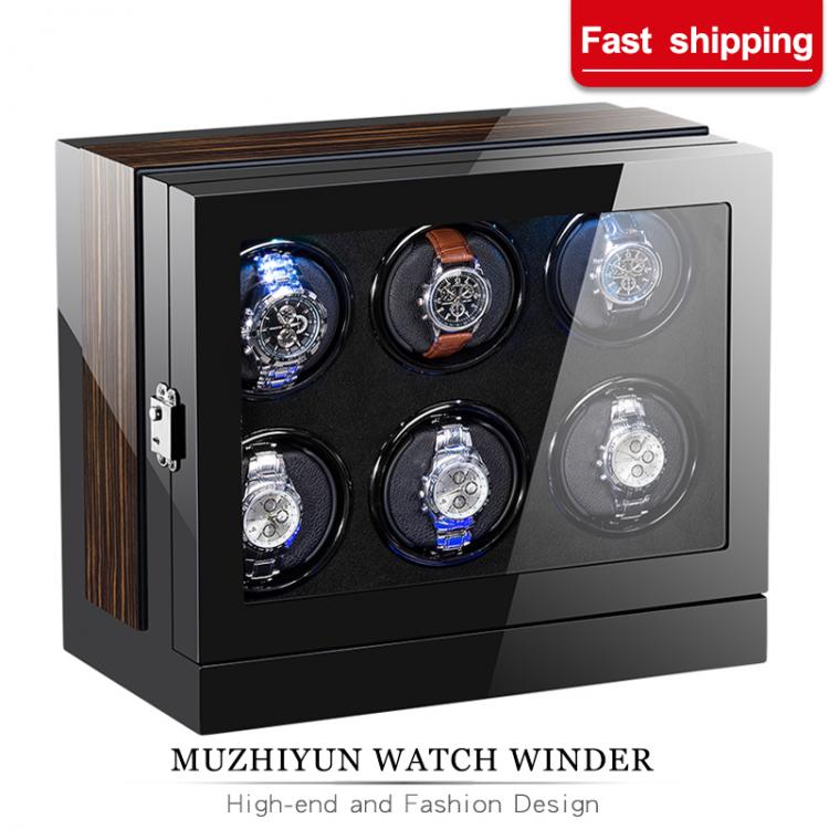 all in one place שעונים Automatic Watch Winder Box Case Holder Mechanical Watch Display Organizer Luxury Japanese Motor Shaker High Gloss PU Finish
