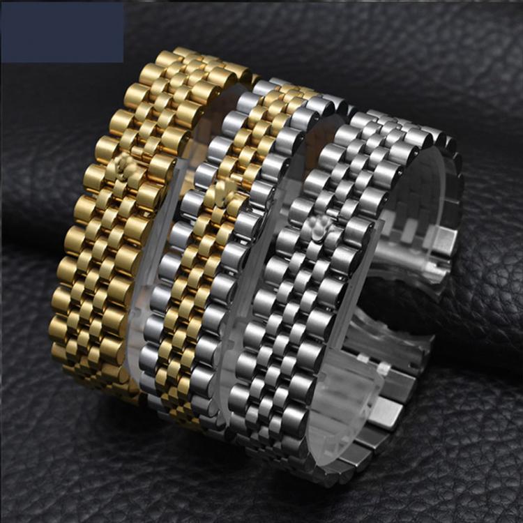 all in one place שעונים Watch accessories steel strap male 13mm17mm20mm sports for Rolex luxury series five beads full solid strap women watch band