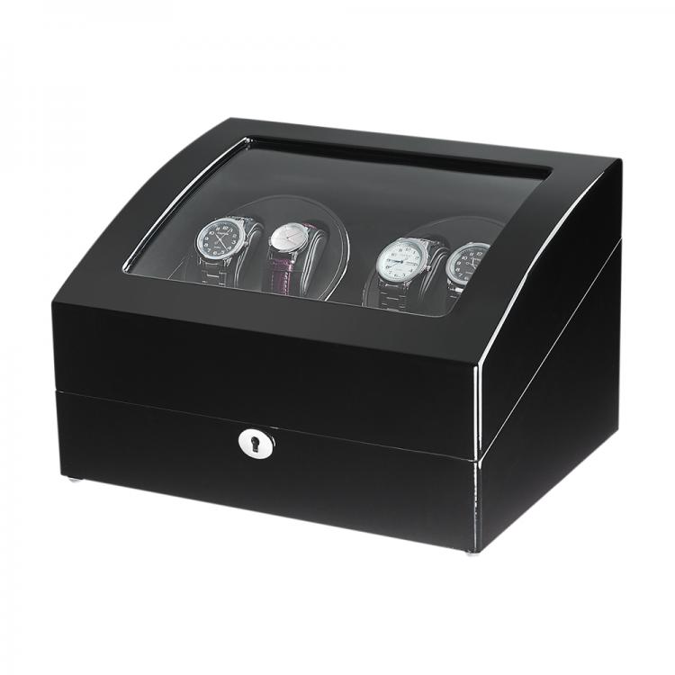 all in one place שעונים Fashion 4 Automatic Watch Winder with 6 Storage Case Black Baking Finish 5 Modes