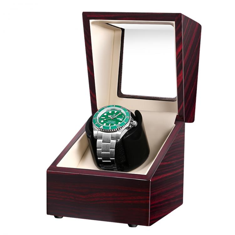all in one place שעונים Fashion Watch Winder Motor Stop Automatic Watch Rotator Display Box Wood Leather Winder Ultra-quiet Japanese Motor AC Adapter