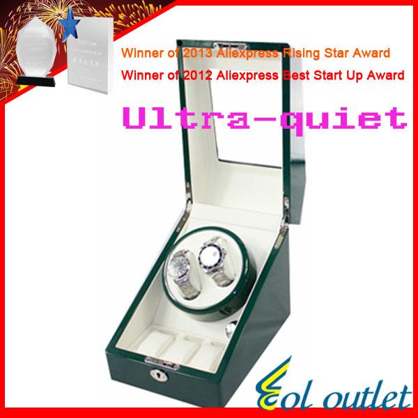 all in one place שעונים Superior Quality Ultra-quiet Motor Watch Winder for Automatic Mechanical Watch Capacity for 2 Watches With 3 Grid Storage