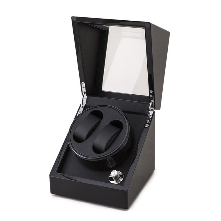 all in one place שעונים New 2 Slots Watch Winder Black Automantic Mechanical Watch Winders Fashion Mens Watch Storage Case Brand Gift Winder W075