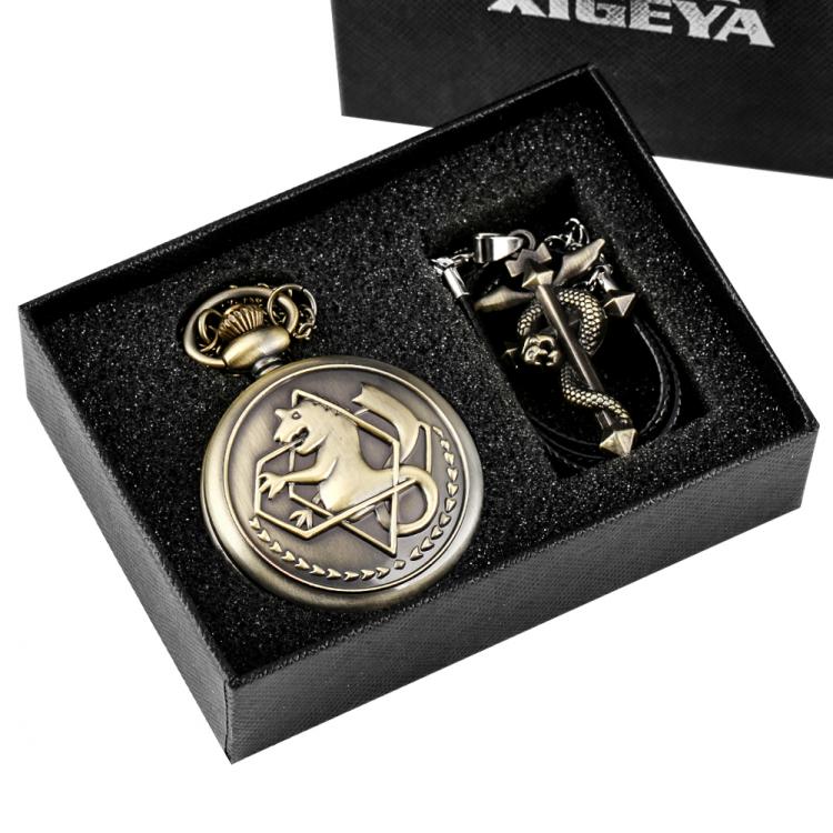 all in one place שעונים Retro Tone Fullmetal Alchemist High Grade Gifts Sets Pocket Watch Cosplay Edward Elric Anime Design Japan Anime Necklace Clock