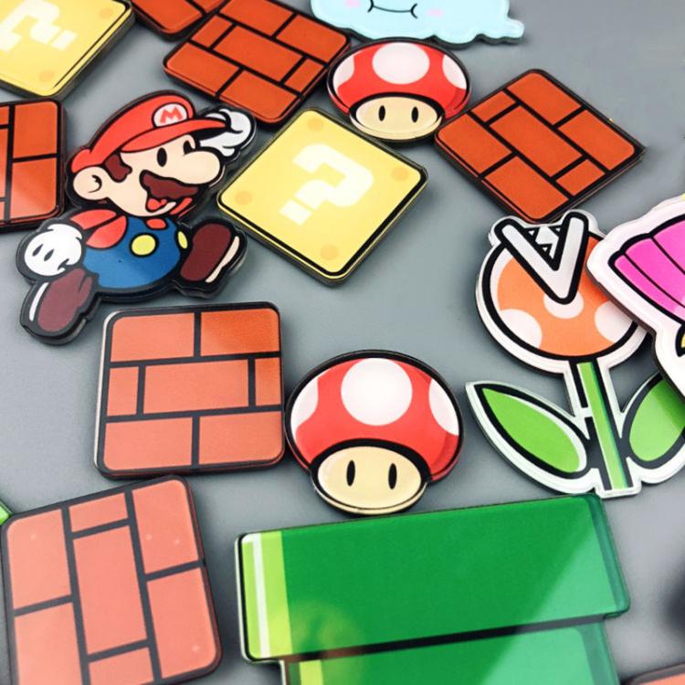 all in one place עיצוב פנים 17/22/28/29 Pcs Super Fridge  Magnets Refrigerator  Japan Cartoon Gaming Cartoon Ice Box Paster Icebox Sticker