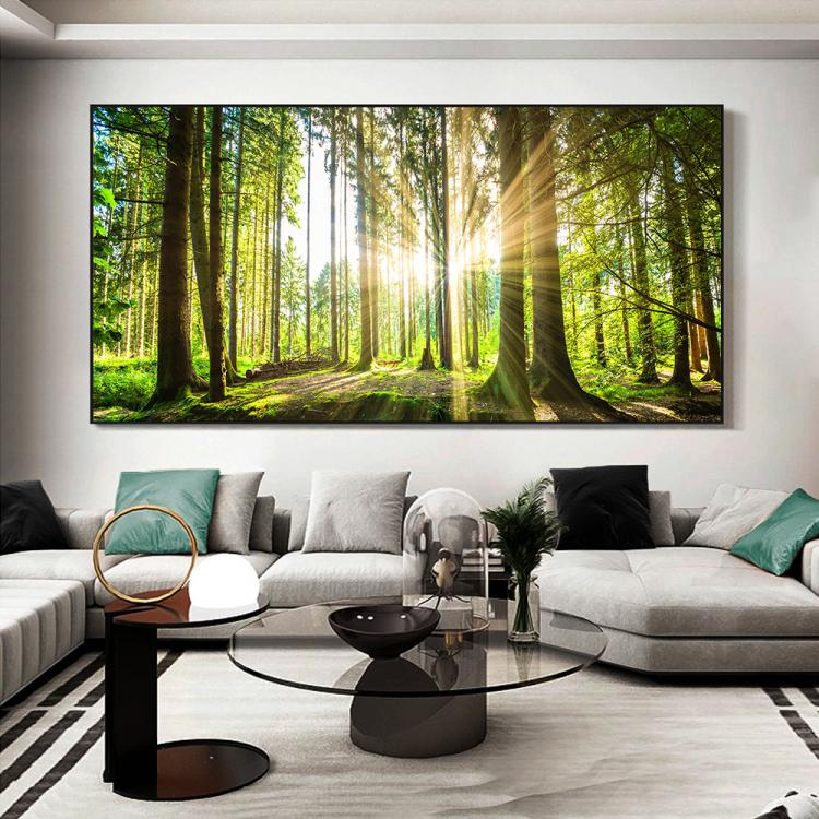 all in one place עיצוב פנים Wall Art Forest Sunlight Canvas Paintings Natural Scenery Posters and Prints Landscape Wall Pictures For Living Room Home Decor