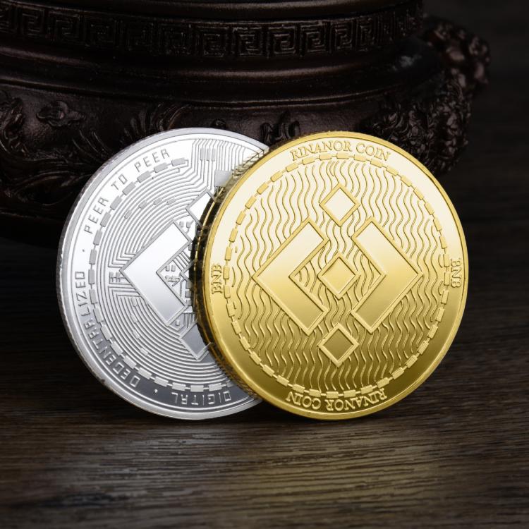 all in one place עיצוב פנים BNB Cryptocurrency Coin Metal Silver Gold Physical Binance Coin Souvenir Crypto Coin Commemorative Home Decor Collectible Gift