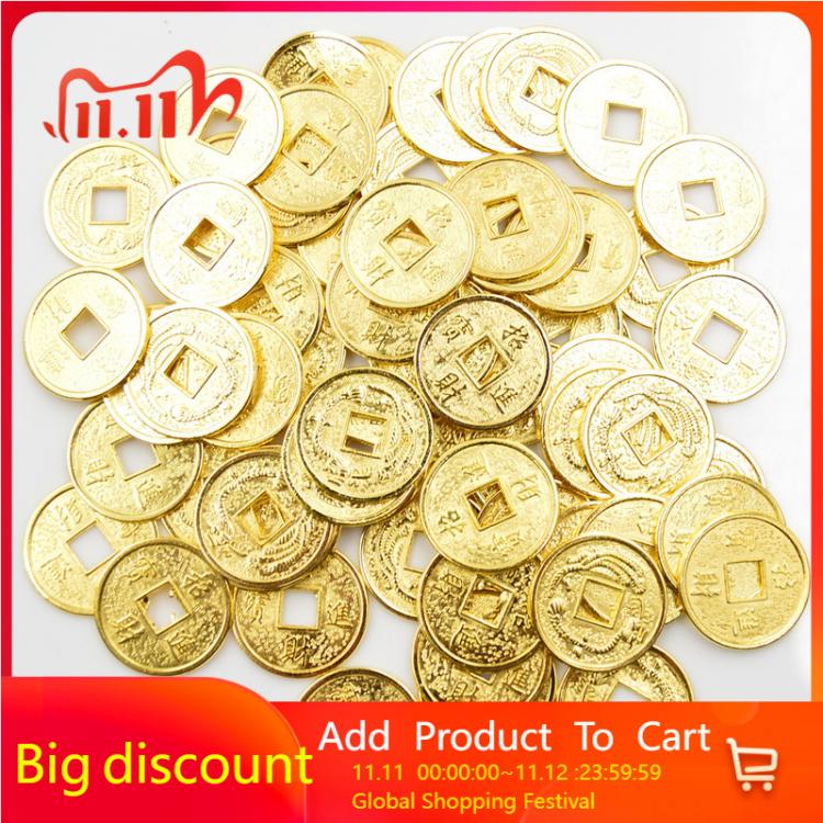 all in one place עיצוב פנים Hot Sale 24/20mm Golden Chinese Ancient Feng Shui Lucky Coin Good Fortune Dragons Antique Wealth Money Collection Gift Wholesal