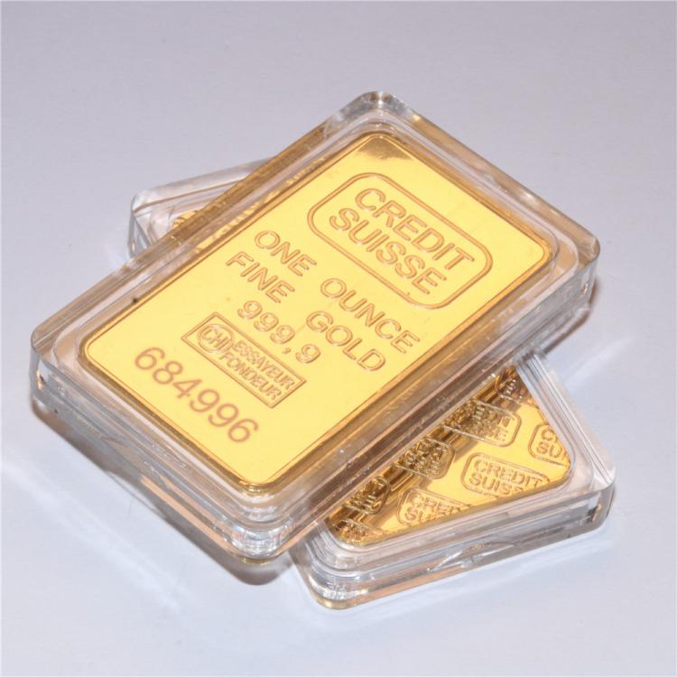all in one place עיצוב פנים 24k Gold Plated CREDIT Layered Bullion Bar Switzerland Credit Bullion Bar Modern Art Commemorative Coin Collect