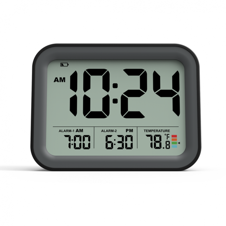 all in one place עיצוב פנים Battery Operated Digital Alarm Clock for bedroom, Dual Smart Alarm with Workdays/Weekends Setting, Snooze, Small Travel Clock