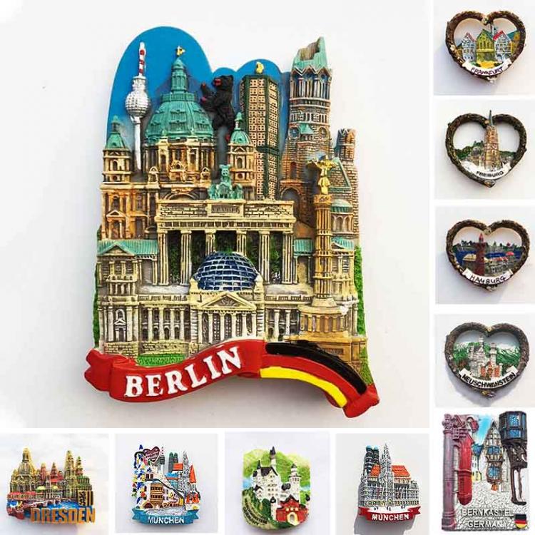 all in one place עיצוב פנים German Fridge Magnets Berlin Frankfurt Hamburg Freiburg Munchen Neuschwanstein Tourist Souvenirs Magnetic Stickers Travel Gifts