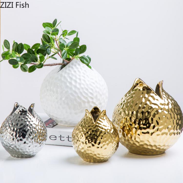 all in one place עיצוב פנים Modern Ceramic Flower Pot Indoor Home Flowers and Plants Meat Planting Living Room Vase Decoration Crafts Gift Home Decoration