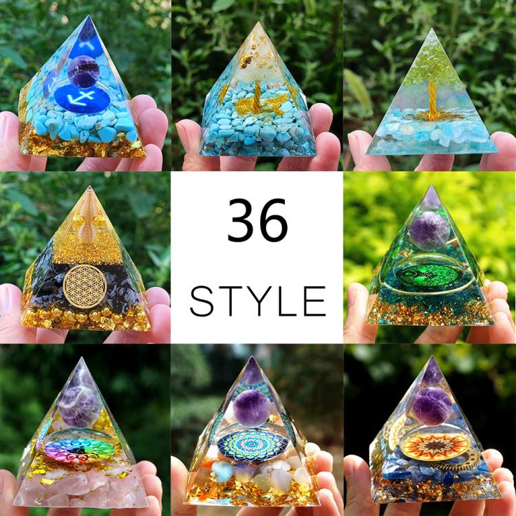 all in one place עיצוב פנים Tree of Life Orgonite Pyramid Healing Crystals Energy Reiki Chakra Multiplier Amethyst Meditation Lucky Gather Wealth Stone New