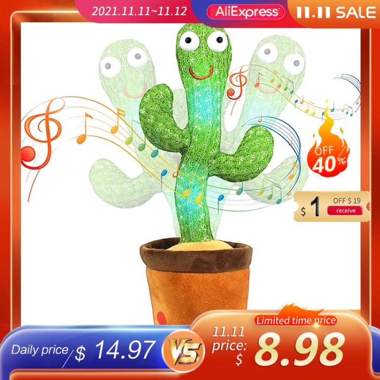 all in one place עיצוב פנים Lovely Talking Toy Dancing Cactus Doll Speak Talk Sound Record Repeat Toy Kawaii Cactus Toys Children Kids Education Toy Gift
