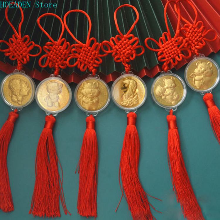 all in one place עיצוב פנים 2022 China New Year Tiger Year Original Commemorative Gold Silver Coin Pendant