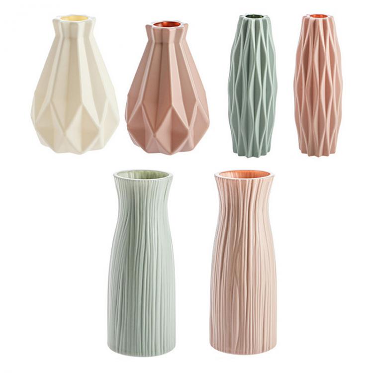 all in one place עיצוב פנים Modern vases decoration home Nordic Style Flower Arrangement Living Room Origami flower pot for interior