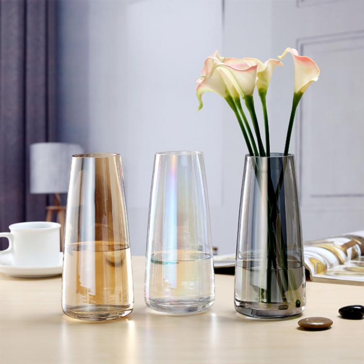 all in one place עיצוב פנים Tall Clear Glass Vases Flower Arrangement Container Holder Buffet Cafe Kitchen Floral Vase Centerpieces Decorative Bud Vase