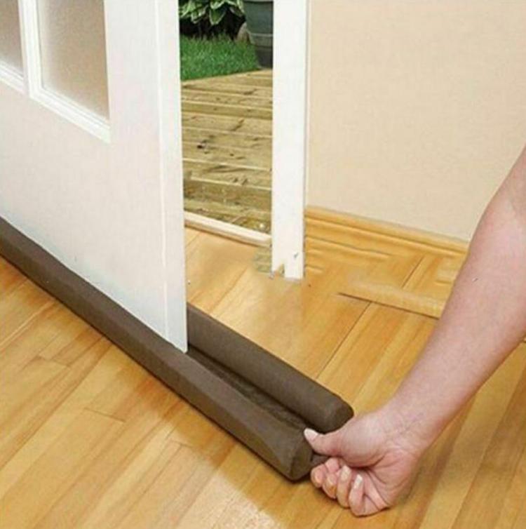 all in one place עיצוב פנים 1Pcs Twin Door Draft Dodger Guard Stopper Energy Saving Protector Doorstop Home Decor Wind Dust Blocker Sealer Window Seam Cover