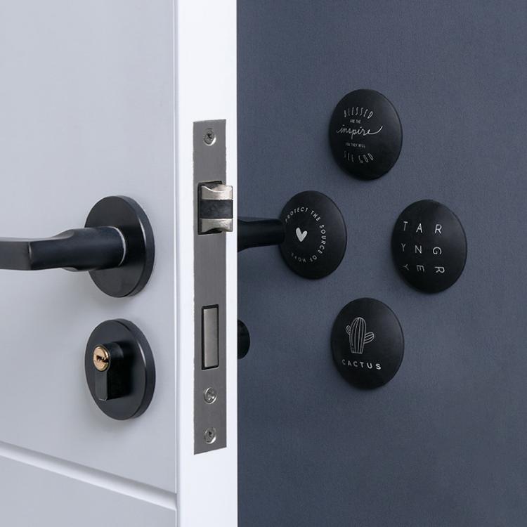 all in one place עיצוב פנים 4pcs Wall Protector Door Handle Silicone Bumper Guard Stopper Self Adhesive Rubber Round Home Back Door Crash Pads