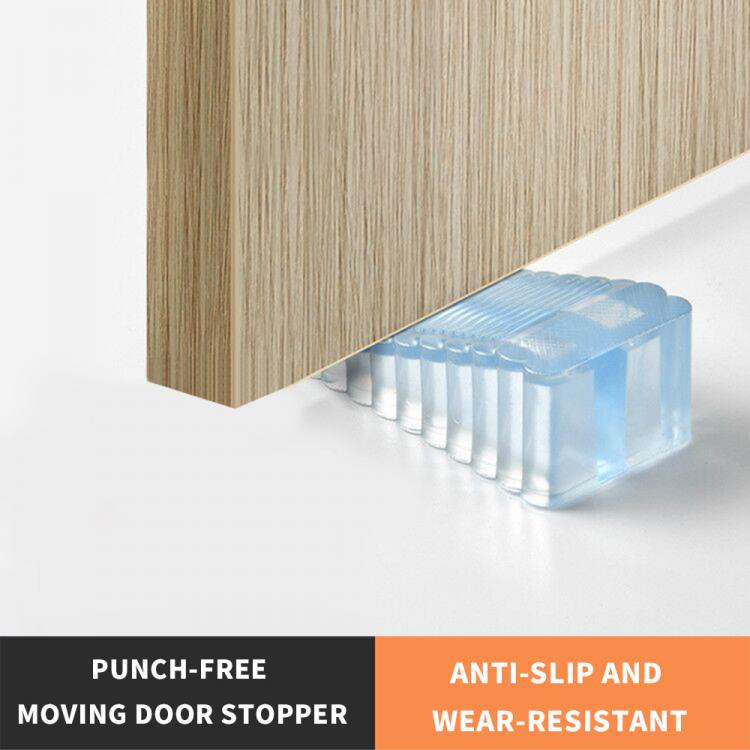 all in one place עיצוב פנים Creative Silicone Door Stopper Safety Anti-skid Windproof Rear Retainer Anti-collision Door Stop Protector Anti-pinch Hardware