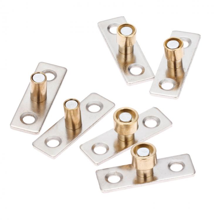 all in one place עיצוב פנים DRELD 2Pcs Metal 8mm 10mm 12mm Diameter Wooden Sliding Door Guide Locator Stopper Copper Tone
