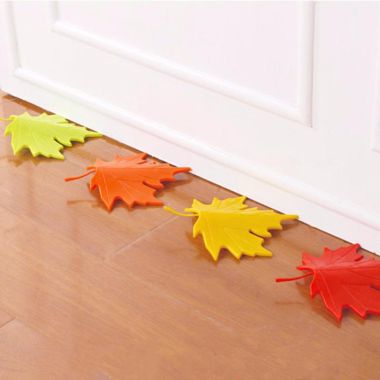 all in one place עיצוב פנים Practical Kid Baby Creative Maple Leaf Shape Finger Safety Door Stopper Stops Protector Wedge Door Catcher Block Home Decor