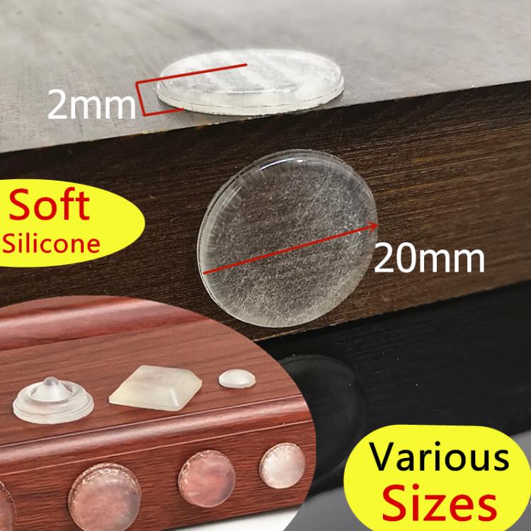 all in one place עיצוב פנים Self Adhesive Round Silicone Bumpers Soft Transparent Black Anti Slip Shock Absorber Feet Pads Damper 18 to 100 Grains/Pack
