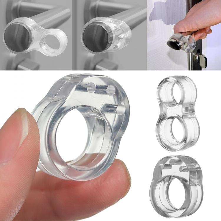 all in one place עיצוב פנים 1Pc New Door Stop Transparent Door Handle Buffer Baby Safety Shockproof Pad Walls Furniture Protective Door Stopper Silica Gel