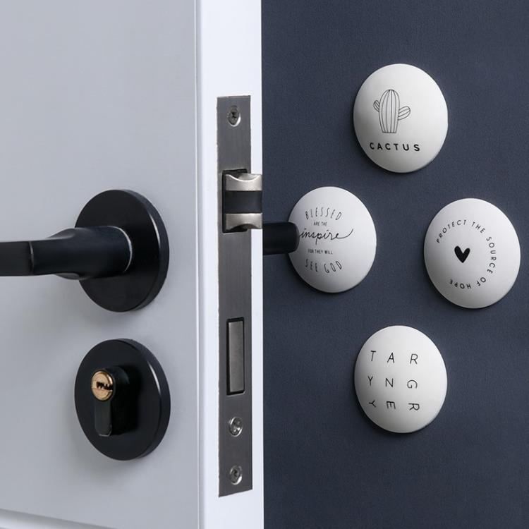 all in one place עיצוב פנים 4 PCS Nordic Door Stoppper Door Handle Anti-collision Refrigerator Bumps Toilet Seat Protective Stickers Set No Punching