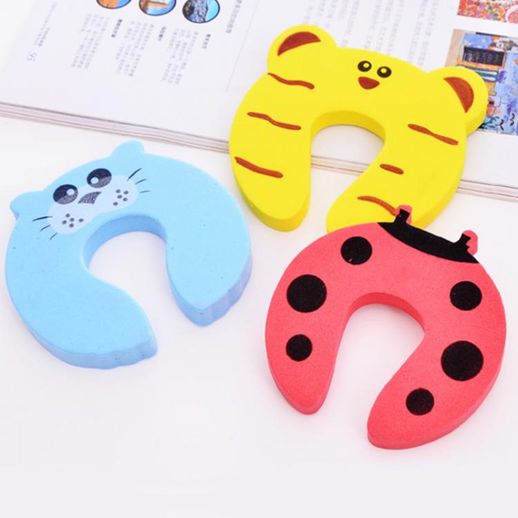 all in one place עיצוב פנים Door Stopper Soft Foam Cartoon Doorknob Wall Protection Shockproof Stop Drop Safety Handle Stopper For Baby Children