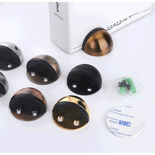 all in one place עיצוב פנים Non Punching Sticker Hidden Stainless Steel Rubber Door Stopper Door Holders Catch Floor Mounted Nail-free Door Stops