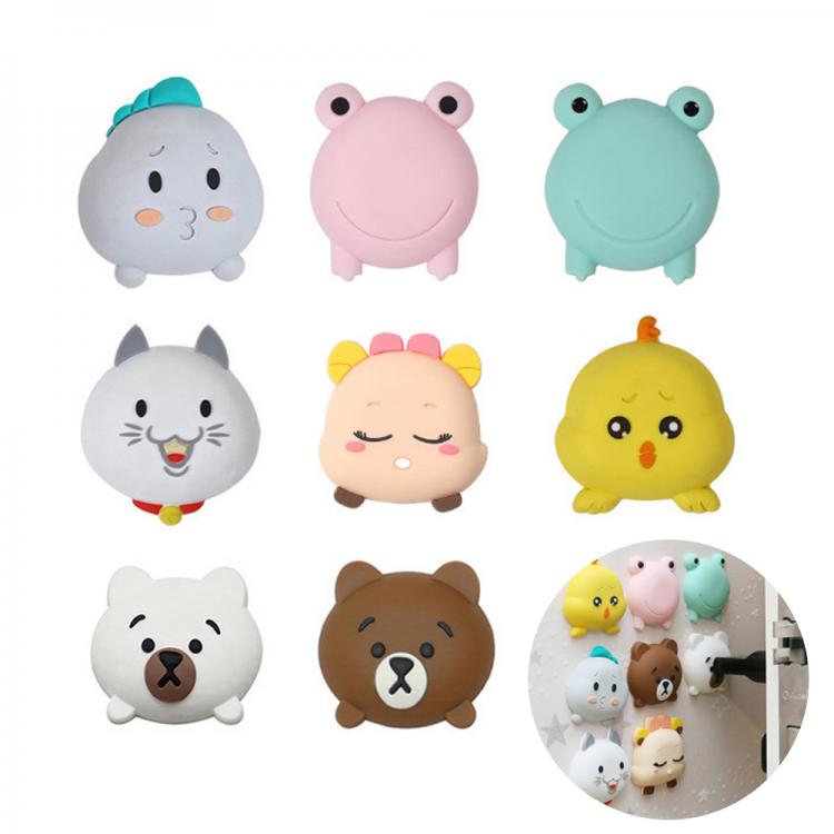 all in one place עיצוב פנים Mute Silicone Door Stopper Crash Pad Doorknob Deurstopper Protection Self Adhesive Wall Sticker Door Handle Buffer Bumper Guard