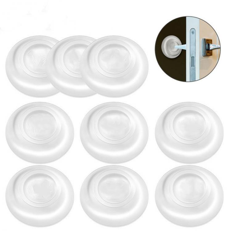 all in one place עיצוב פנים 9pcs Door Handle Bumpers Mute Door Stoppers Wall Protection Safety Shock Absorber Reusable Anti Collision Pad Home Accessories