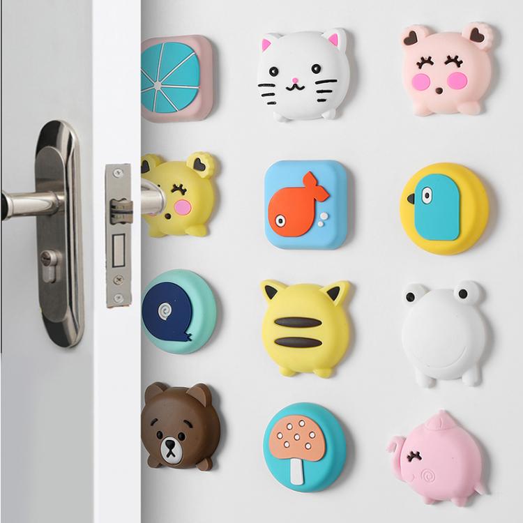 all in one place עיצוב פנים Silicone Self Adhesive Cartoon Door Stopper Wall Protectors Door Handle Bumpers Buffer Guard Stoppers Silencer Crash Pad