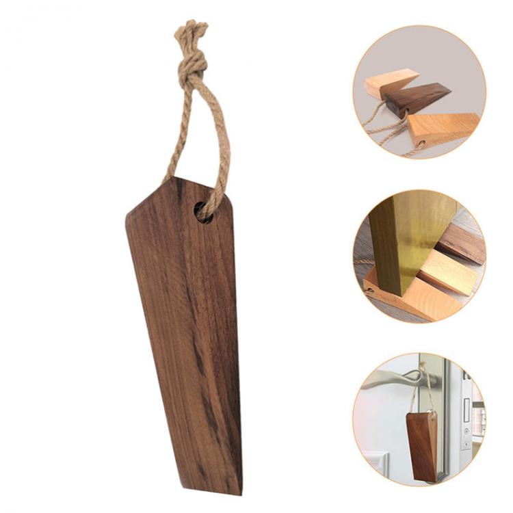 all in one place עיצוב פנים 1Pcs Safety Beech Door Stop Stoppers Block Wedge Doorstops Door Stopper Home Office Door Rear Retainer Anti-collision Stops