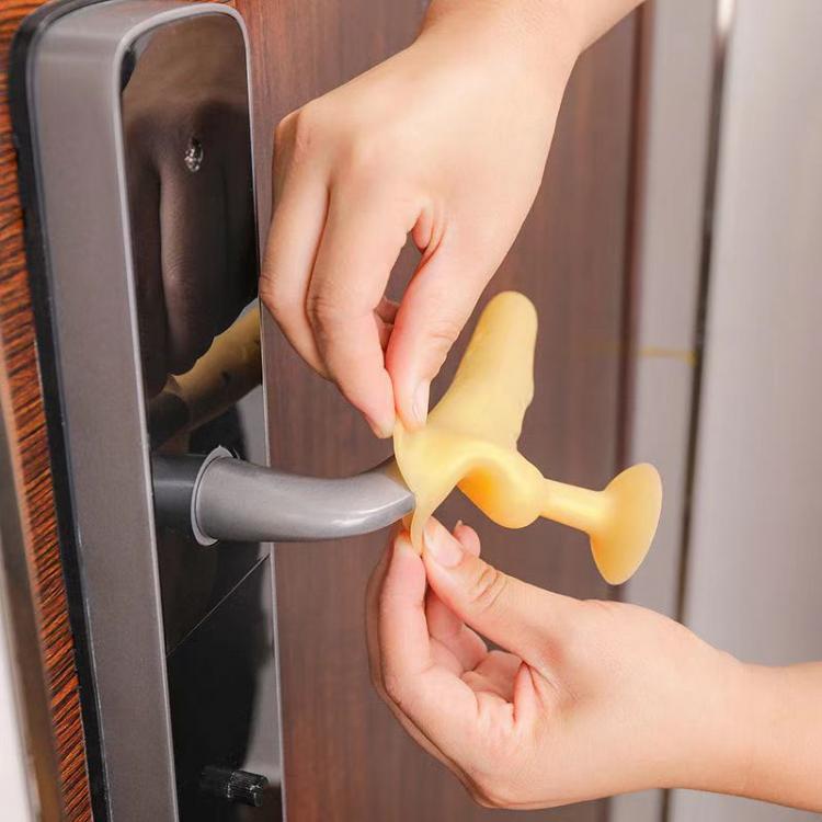 all in one place עיצוב פנים Silicone Door Handle Protective Cover Anti-collision Baby Safety Protect Noiseless Suction Cup Doorknob Door Knob Cover