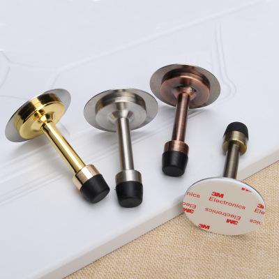 all in one place עיצוב פנים New Stainless Steel Magnetic Door Stopper Sticker Toilet Glass Hidden Door Holders Catch Floor Nail-free Doorstop Door Hardware