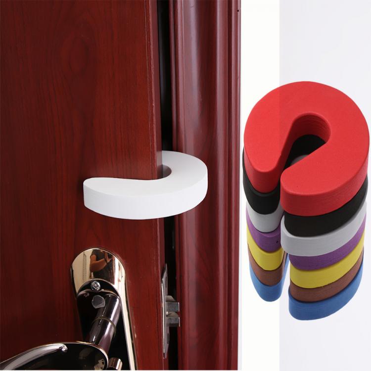 all in one place עיצוב פנים 1pcs Soft Foam Door Stopper Baby Kids Safety Guard Finger Protector Home Kitchen Bedroom Security Cabinet Locks Door Clip