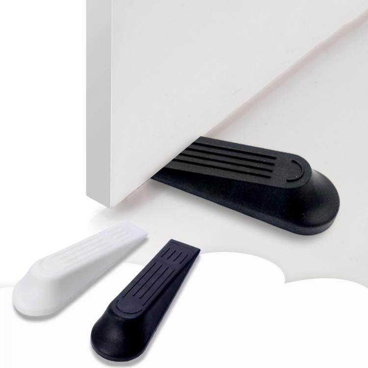 all in one place עיצוב פנים 2pcs Black Door Stop Wedge Shaped Plastic Non-Slip Home Office Baby Safe Floor Door Stopper Door Buffers Wholesale New Hot