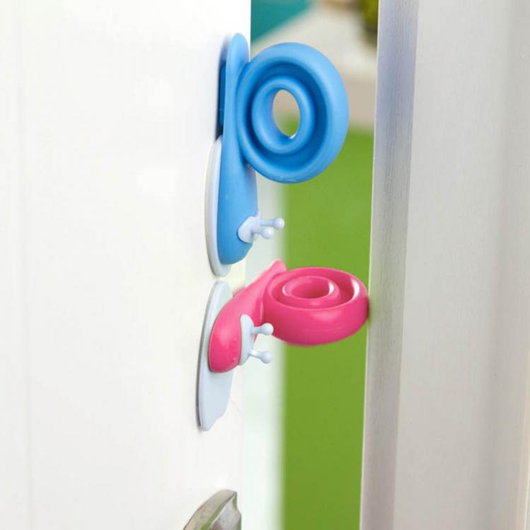 all in one place עיצוב פנים 3pcs/pack Home Improvement Baby Safety Cabinet Door Snail Shape Stopper Lock EVA Plastic 6x3cm Door Stops Door Hardware Tools