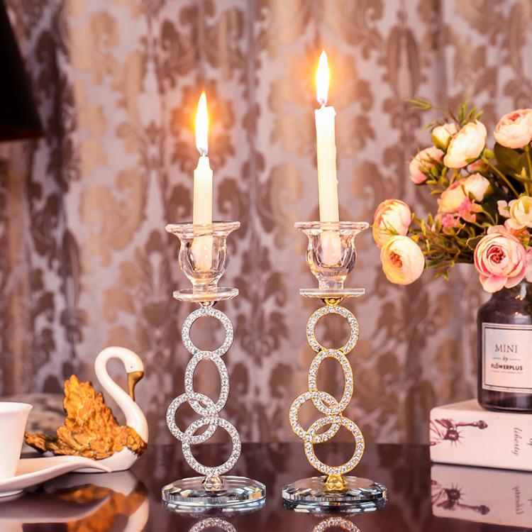 all in one place עיצוב פנים Taper Candle holder, Crystal Candle holders for Taper Candles, Candlesticks Holder for Wedding Gifts,Coffee Dining Table