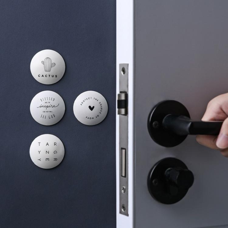 all in one place עיצוב פנים 4 PCS Round Silicone Door Handle Bumpers Self-adhesive Punch-free Wall Protector Pads Household Anti-collision Door Stoppers
