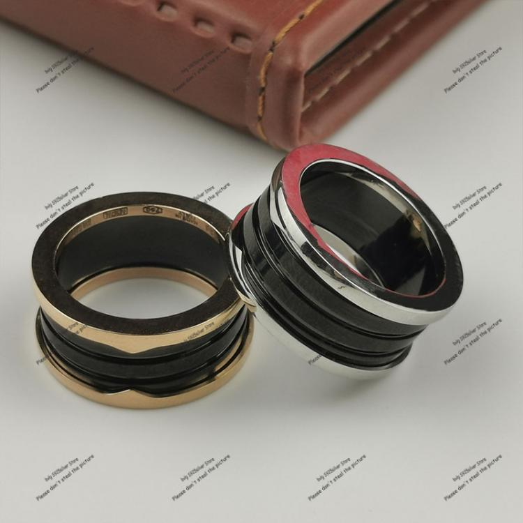all in one place תכשיטי אופנה Original brand titanium steel ring for men and women white black ceramic ring Valentine's Day gift high jewelry luxury ring