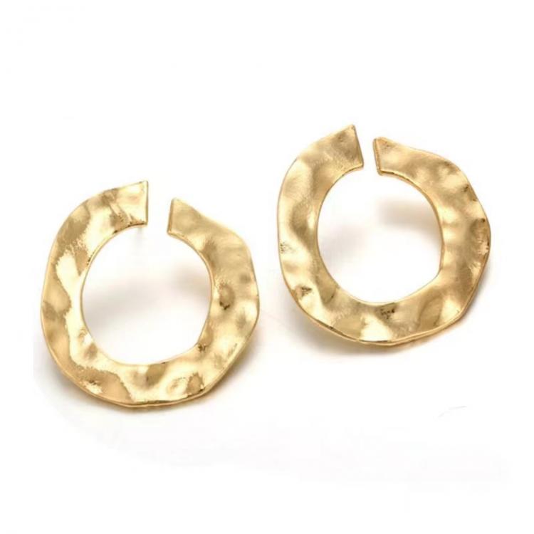 all in one place תכשיטי אופנה New euro-american style simple Retro semi-cool style c-shaped bow-shaped Notch earrings