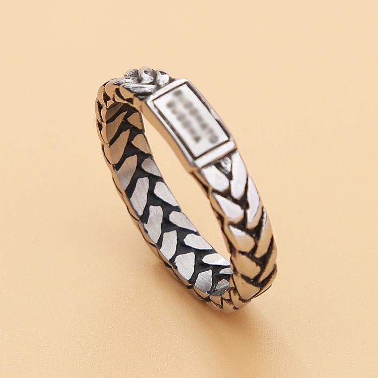all in one place תכשיטי גברים Buddhism 4mm Stainless Steel Buddha Ring Men Punk Biker Chain Ring Religious Belief Buddha Ring Men Women Jewelry Gifts