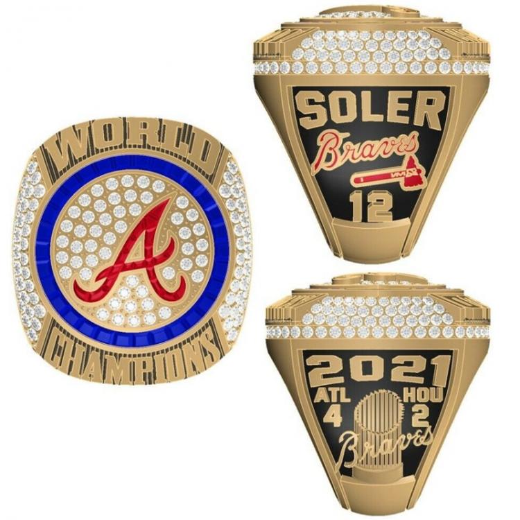 all in one place תכשיטי גברים 2021 Atlanta American Baseball League Fans Collection Commemorative High Quality Ring Braves Championship Ring