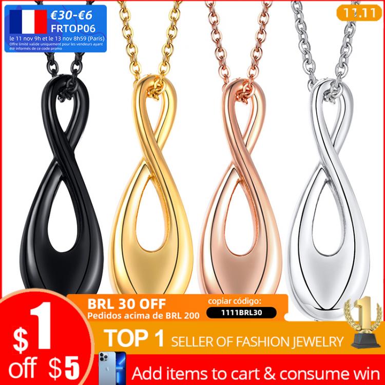 all in one place תכשיטי גברים Vnox Women Infinity Cremation Urn Necklace Jewelry,Pendants for Ashes Holder Memorial Keepsake Gift for Female Male Pet