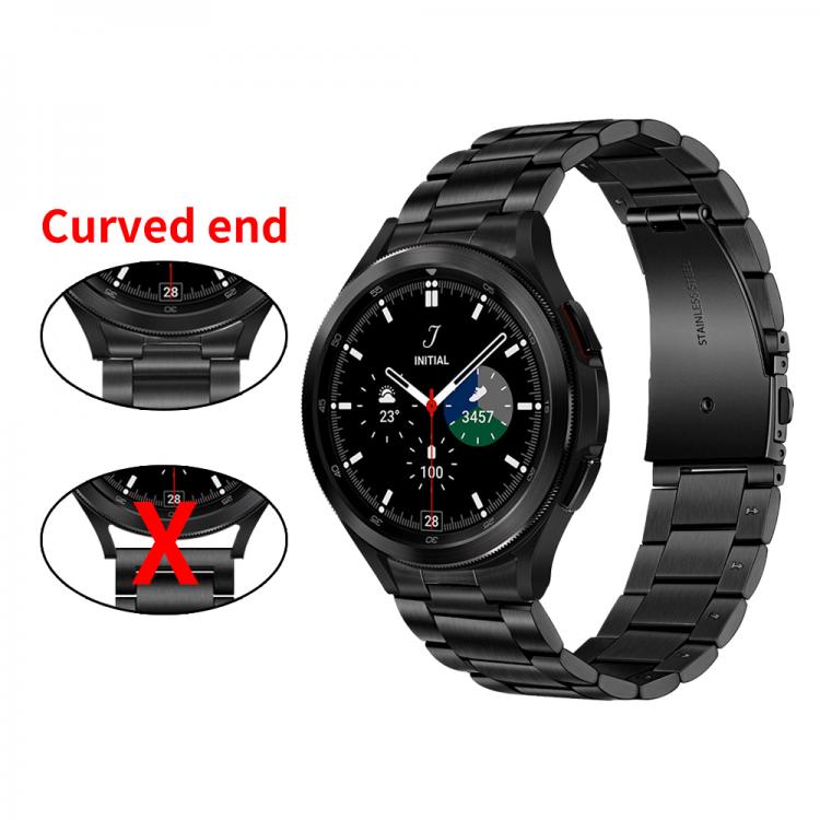 all in one place שעונים Stainless Steel Strap for Samsung Galaxy Watch 4 Classic 46mm 42mm/Watch4 44mm 40mm Band Curved End Metal Band bracelet Original