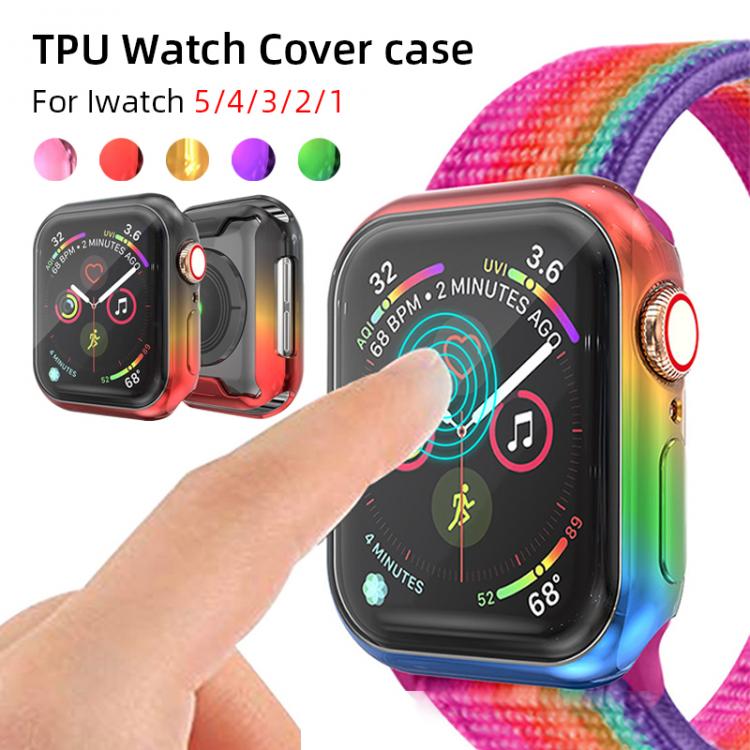all in one place שעונים TPU Slim Watch Cover Case for Apple Watch Series 5 4 Band Case 44mm 40mm Slim TPU Case Protector for IWatch 5 4 44mm Protective